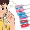 Children's Cartoon Mini Harmonica Necklace 4 Holes 4 Notes Music Toy - Boys & Girls Birthday Party School Christmas Gift