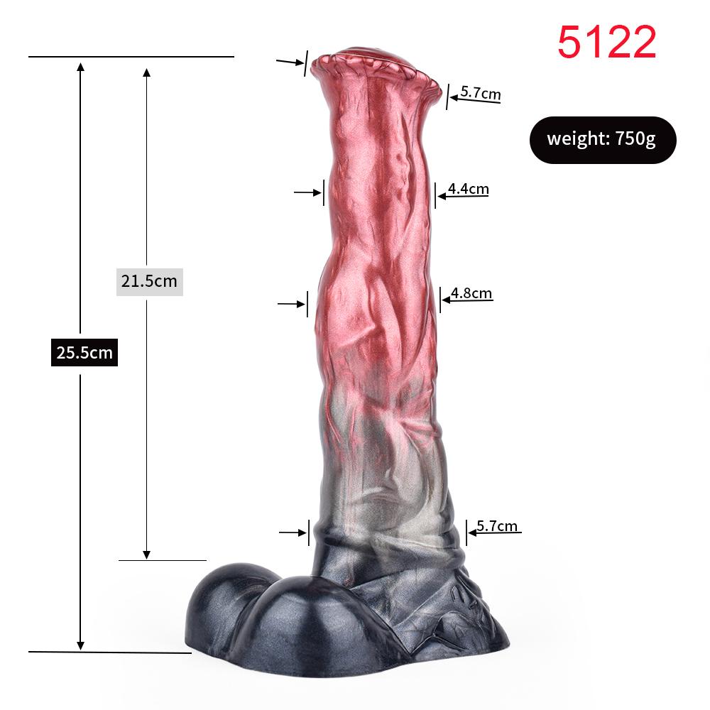 FAAK Fantasy Large Horse Dildo Sucker Silicone Multi Color Penis With Testis Sucker Female Masturbator Anal Plug For Women Men