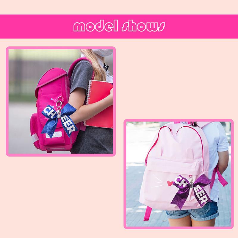 Creative Fashion Cheerleader Keyrings With Glitters Designs Unique Keyrings Exquisite Backpack Decoration Accessories Gifts
