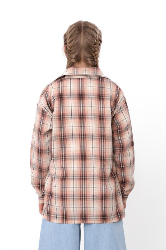 Kids Unisex Checkered Shirt In Plaid Pattern, Demi-season 6417-090 HC