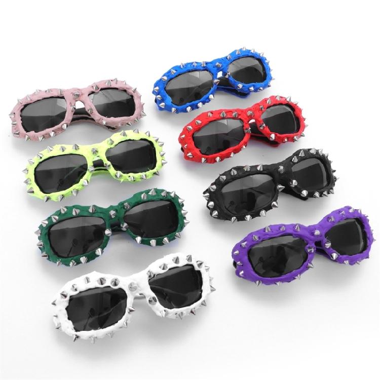 Novelty Sporty Sunglasses For Shows Stage And Daily Wear Unique Spiked Accessories Modern Outfit Photo Props
