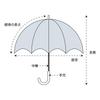 Nakatani Natural Basic Folding UV Manual Rib Black Windproof All-Weather Umbrella, Fleur, Off-White [924-049], Opening, Size 55cm, Coated,