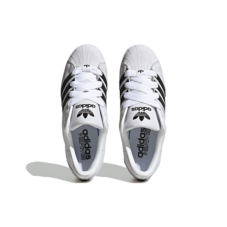 Adidas Originální Superstar Pohodlné Protiskluzové Odolné proti Opotřebení Nízké Tenisky Unisex Tenisky Bílá Černá ID2552