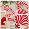 Weihnachtsbaumschmuck Gestrickter Elfenbein Zweig Rot Weiß Gestreifte Lutscher Ornamente 2026 Silvester Heimdeko Großhandel