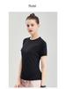 Women's Lightweight Quick-Dry Casual Sports T-shirt - Round Neck, Breathable, Comfortable, Short Sleeve, Customizable.