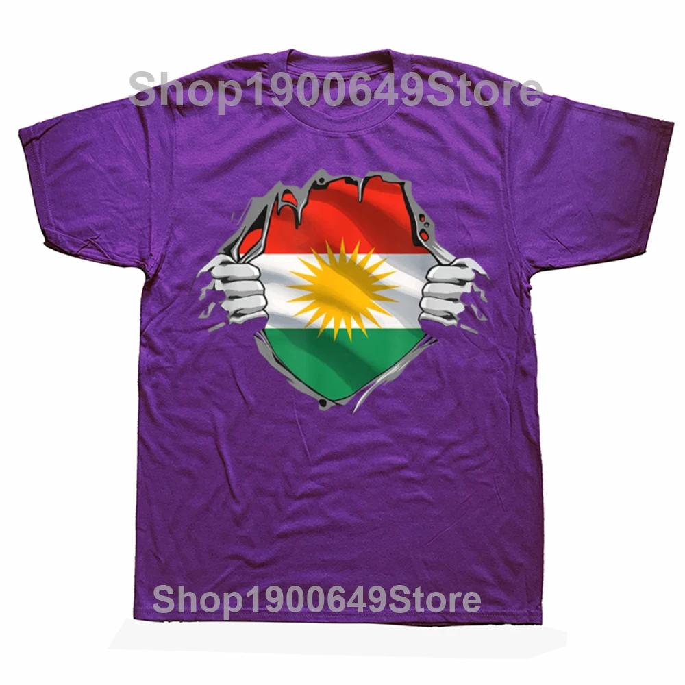 Vtipná Kurdistánská Kurdská Kurdové Vlajka Trička Pánská Dámská Móda Neformální Oversized Tričko 100% Bavlna Volný Styl Tričko