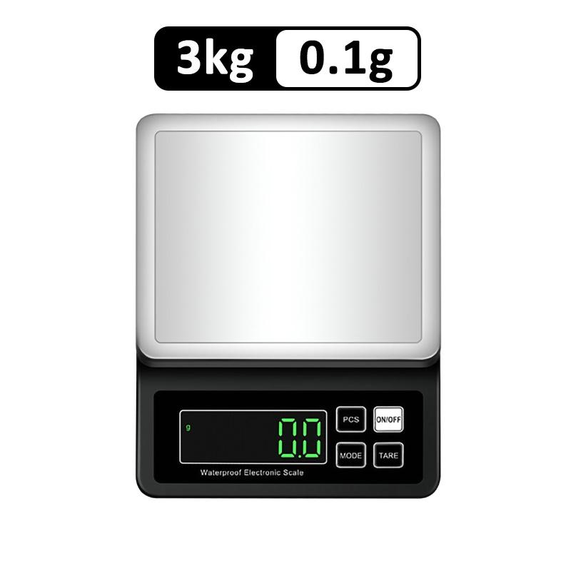 

Полностью водонепроницаемые кухонные весы USB 0,1 г/1 г Высокоточные электронные весы Весы из нержавеющей стали 304 с функцией подсчета