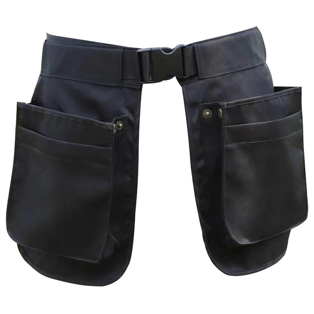 Portable Belt Bag Adjustable Waist Tool Pouch Bag Multi-function Electrician Carpenter Tool Bag for Gardening Plumbing Woodwork