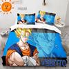 Japanese Anime Dragon Ball Bedding Set Goku Duvet Cover Comforter Bedclothes Single Twin Full Queen Size 3D Kids Adult Boys Gift