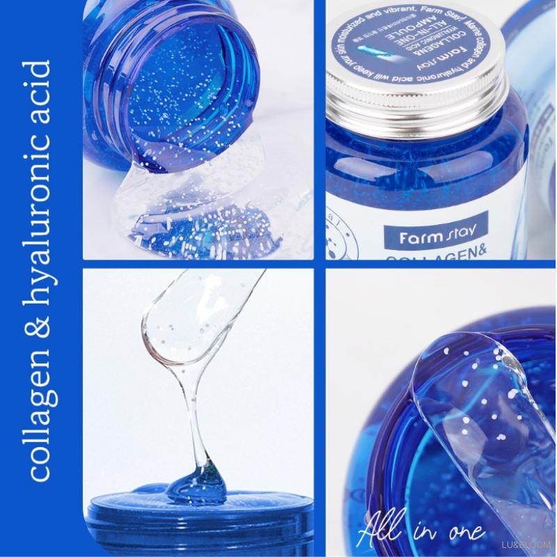 Farmstay Collagen & Hyaluronic Acid All-In-One Ampoule 250ml (+Free Gift)