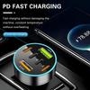 66W 6-Port Car Charger with PD & QC 3.0, 12-24V Fast Charging, Universal for Smartphones