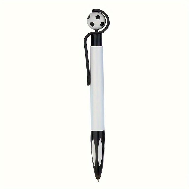 

Cartoon Soccer Shape Ballpoint Pen, 0.5mm Retractable Black Plastic Pen, Random Color 1pc чёрный