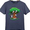 Panda T Shirt Cute Cartoon Animal Tree Graphic Playful Panda Design Tee