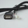 Car Multimedia Player Wire Harness Plug Connector 6 Pin or 4Pin Dual USB Interface Cable Adapter for Android Radio Navigation