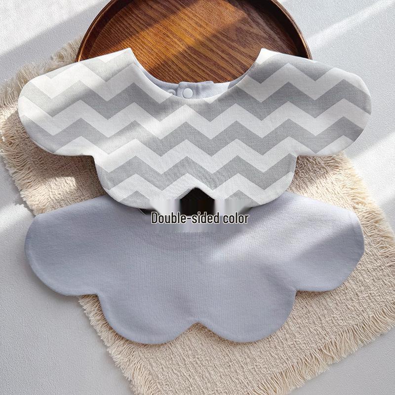 Storyme Double-Sided Korean Baby Drool Bib With Side Label, Suitable for 0-2 Years