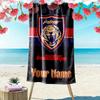 Name Custom Johor Print Beach Towel, Large Soft Quick Dry Towel for Beach Camping Swimming