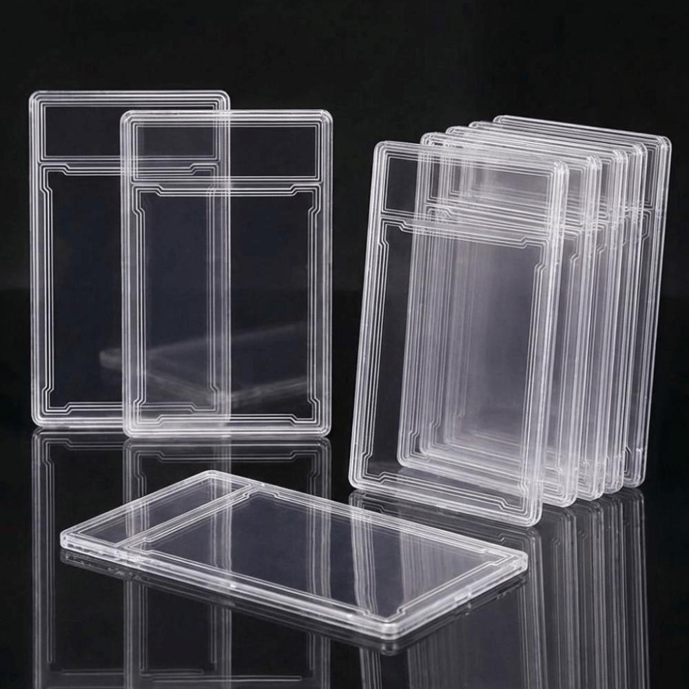 Transparent Collectible Card Box Removable Trading Card Protection Box  Storage Display