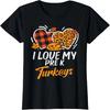 I Love My Pre K Turkeys Cute Thanksgiving Teacher Men Women T-Shirt