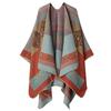 Ethnic Ink Painting Tassel Shawl Cape - Imitation Cashmere, Women's Travel Outfit