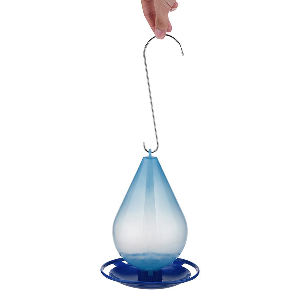 Vogeltränke, 1 Quart Fassungsvermögen Tropfen-Vogeltränke Transparent Regentropfen-Design Kunststoff für Außenbereich Garten, zum Aufhängen, zieht verschiedene Vogelarten an
