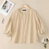 ZANZEA Women Casual Round Neck Loose Long Sleeve Stripe Blouse