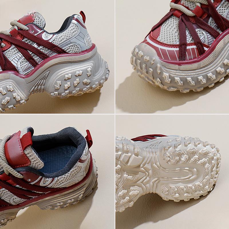 Mesh Low-Top Dad Schuhe Damen Herbst Neu Atmungsaktiv Studenten Sport Erhöhen Freizeit Schuhe