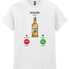 Tequila Roept Grappig Drink T-shirt Feestavondje Uit Meidenuitje Festival Casual Top vintage Gewassen grafisch Zacht Rekbaar