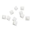 20PCS 8 Sided Dice Plastic Blank DIY Dice Set for Board Games Party Math Counting Teaching White