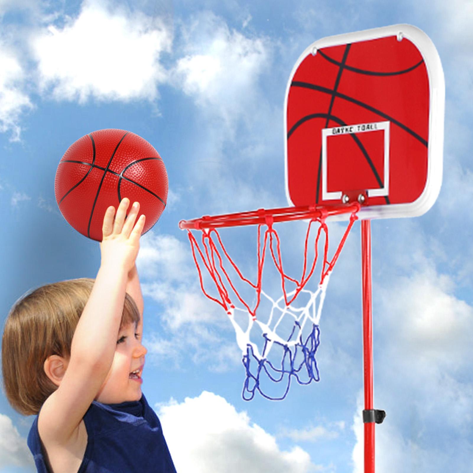 

Indoor Outdoor Mini Basketball System Backboard Basket Ball Kit Kids Toy Set