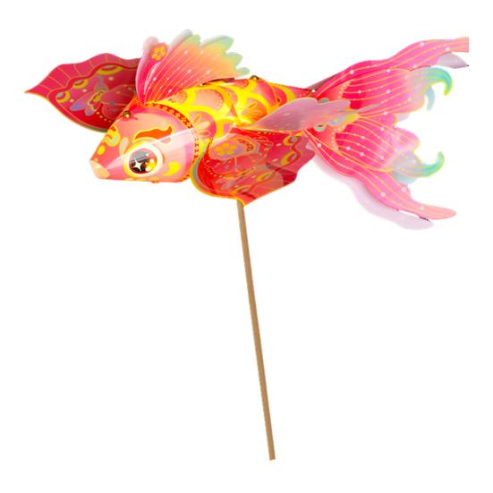 DIY Fiskelyktsett Kinesisk Tradisjonell Håndlaget Gullfisklykt Håndholdt Nyttårslykt for Vårfestivalen Midt-Høst Hanfu Cosplay