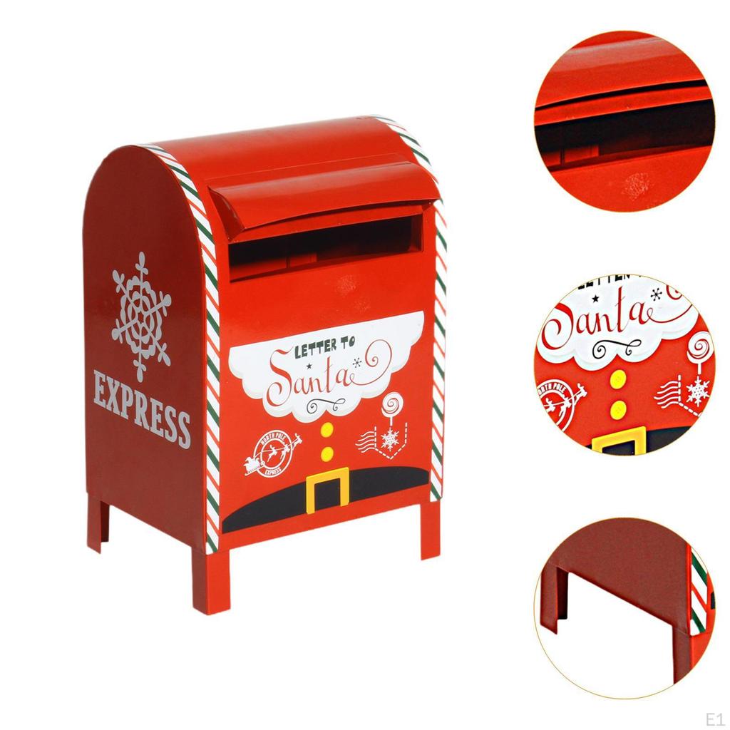 Christmas Mailbox,Xmas Delivery Mailbox,Christmas Letter Box,Express Mail Box for Garden Farmhouse