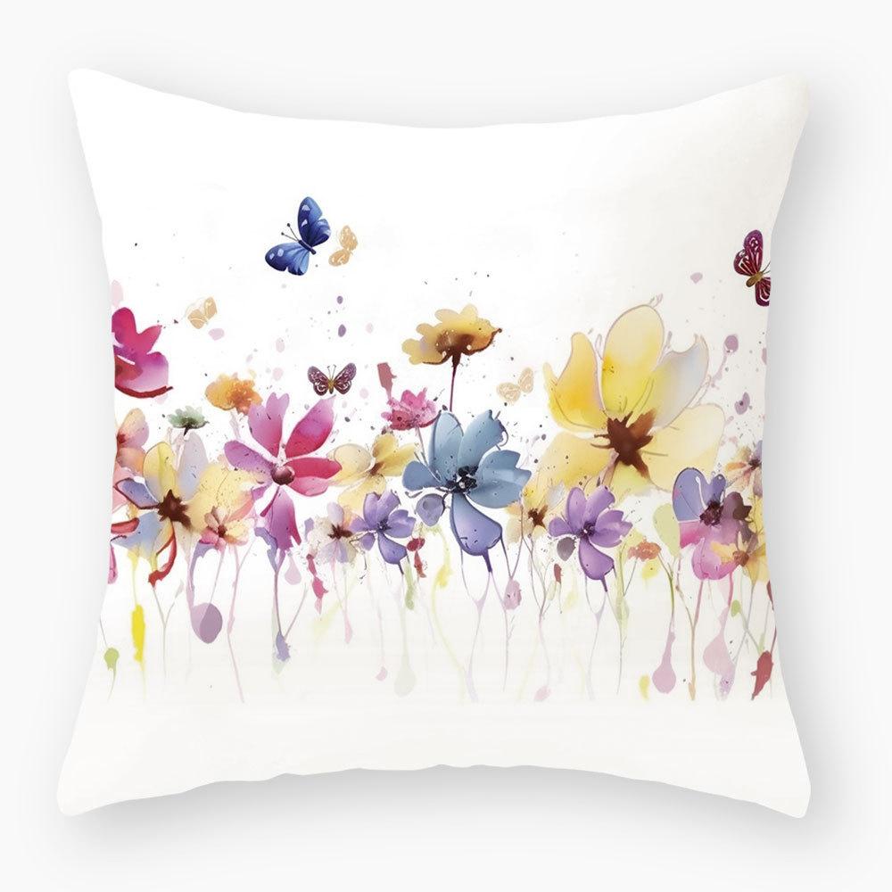 

Новая наволочка с принтом растений и цветов, Домашняя наволочка для дивана, кровати, прикроватной тумбочки, Чехол для подушки-подушки, Чехол для подушки сиденья автомобиля Super soft 45 * 45cm