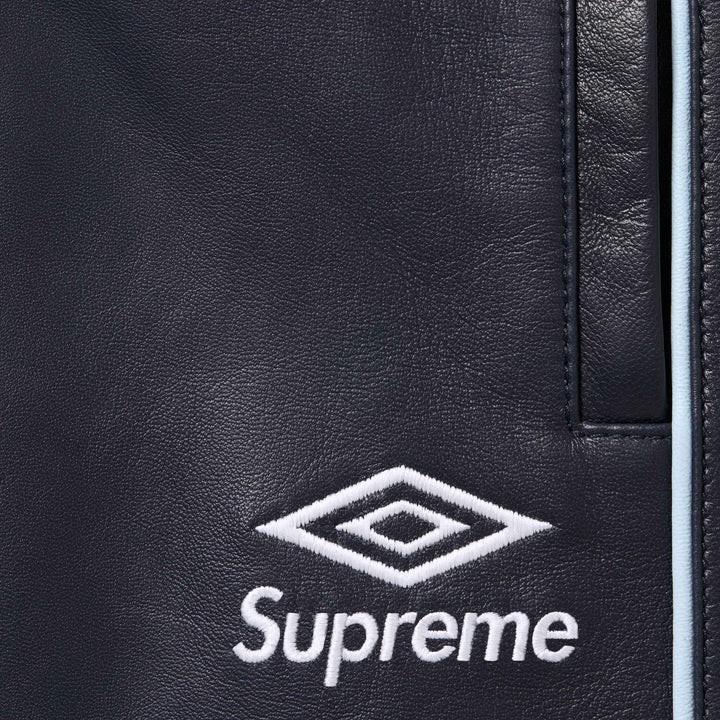 Supreme Umbro Leather Track Pant Navy