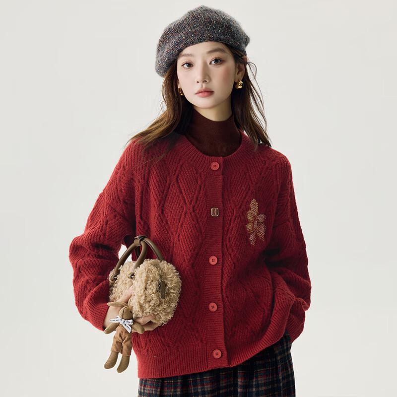 Inman Women's Embroidered Knit Cardigan