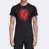 adidas T Shirts Men's Black Crew Neck Moderate Straight Fit CV4281