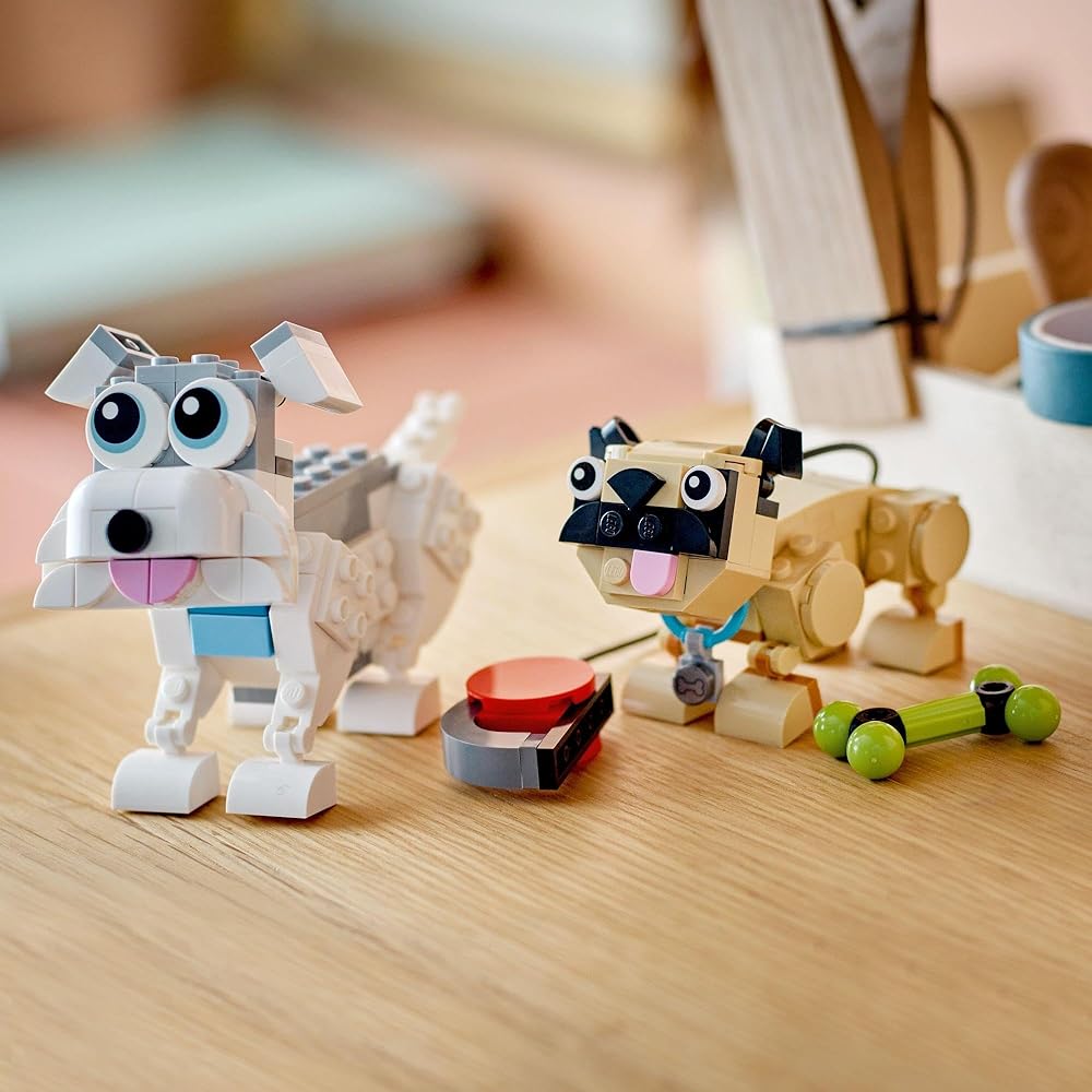 LEGO Creator Cute Dogs 31137 Building Blocks Toy for Kids Ages 7 and Up