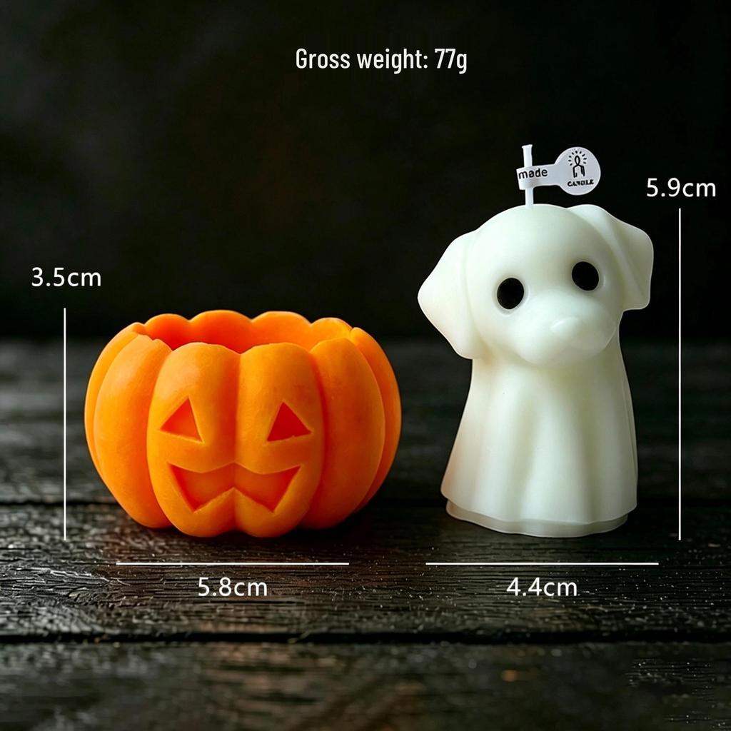 Custom Handmade Pumpkin Scented Halloween Candle Ornament - Creative & Practical Small Gift Souvenir