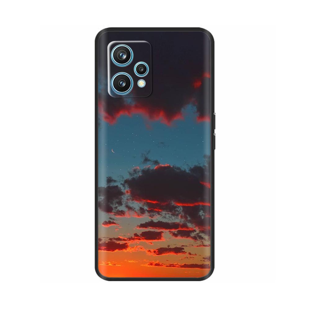 Para Realme 9 Pro Plus Funda Divertida de Silicona Suave Cubierta de Teléfono Para Realme 9 4G Funda Negra Carcasas con Parachoques Resistentes a Golpes Para Realme 9 Pro+