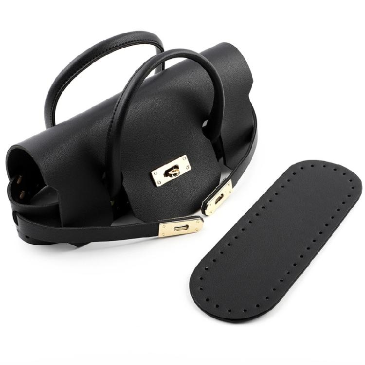 Easy To Use Handmade Knitting Bag Parts Quality PU Handcrafts Bottom Sewing Accessories for Handbag Designing
