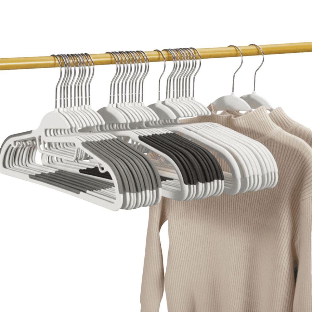 10/20 Pcs 0.2 Inches Thick Heavy Duty Hangers 360° Swivel Hook Non-Slip Hangers  Laundry Room