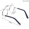 1Pcs Round Frame Lensless Eyewear 20cm Doll Glasses Miniature Eyeglasses Toy Doll Dressing Accessories