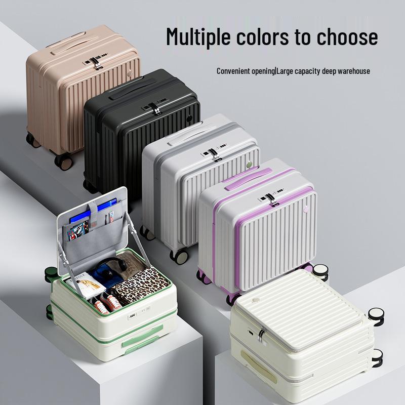 2025 New Style Spinner Suitcase: Lightweight 18" Carry-on with Combination Lock