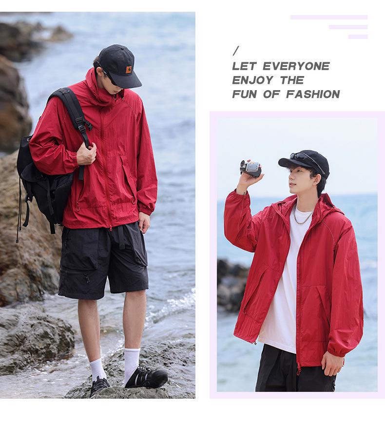 Men's UPF50+ Ice Silk Sun Protection Hoodie: Lightweight & Breathable for Outdoor Fishing
