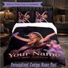 Personalized 3Pcs Bedding SetTaylor Swift Custom Text Duvet Cover Pillowcase Set Bedroom Gift