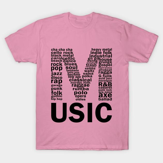 T Shirt Women Music Genres Harajuku Print Kawaii Tshirt Summer Short Sleeve Female T-Shirt Top Tee