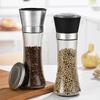 Stainless Steel Mill Pepper/Salt/Spice Grinder Kitchen Supplies Spices Glass Storage Container Pepper Mill Kitchen Gadgets Tools