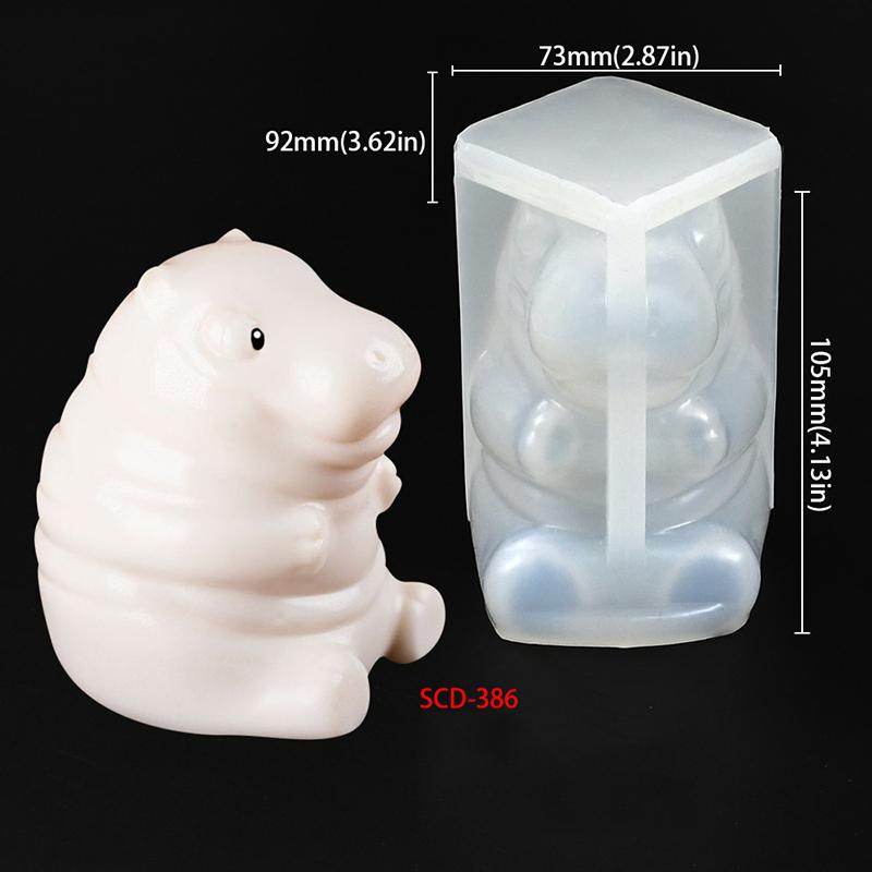 1PCS Cartoon Green Dino Dinosaur Pudding Silicone Mold Cute Animal Mousse Mold Custard Mold Cake Decoration Baking Bakery Tool