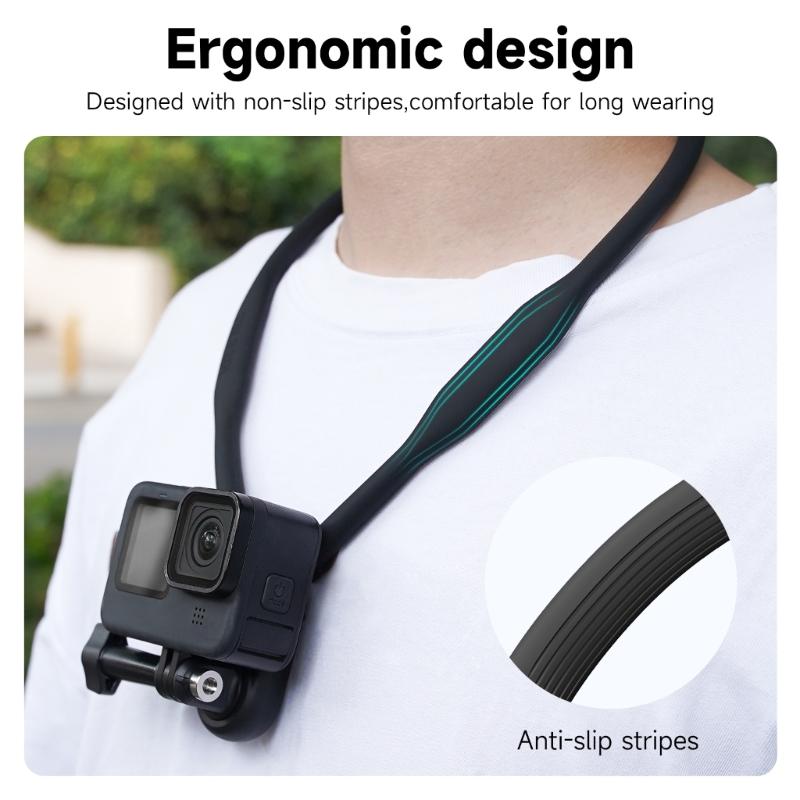 POV Neck Hold Mount Chest Mount for 11 10 9 8 7 6 5 Insta360 Action Silicone Action Camera Accessories
