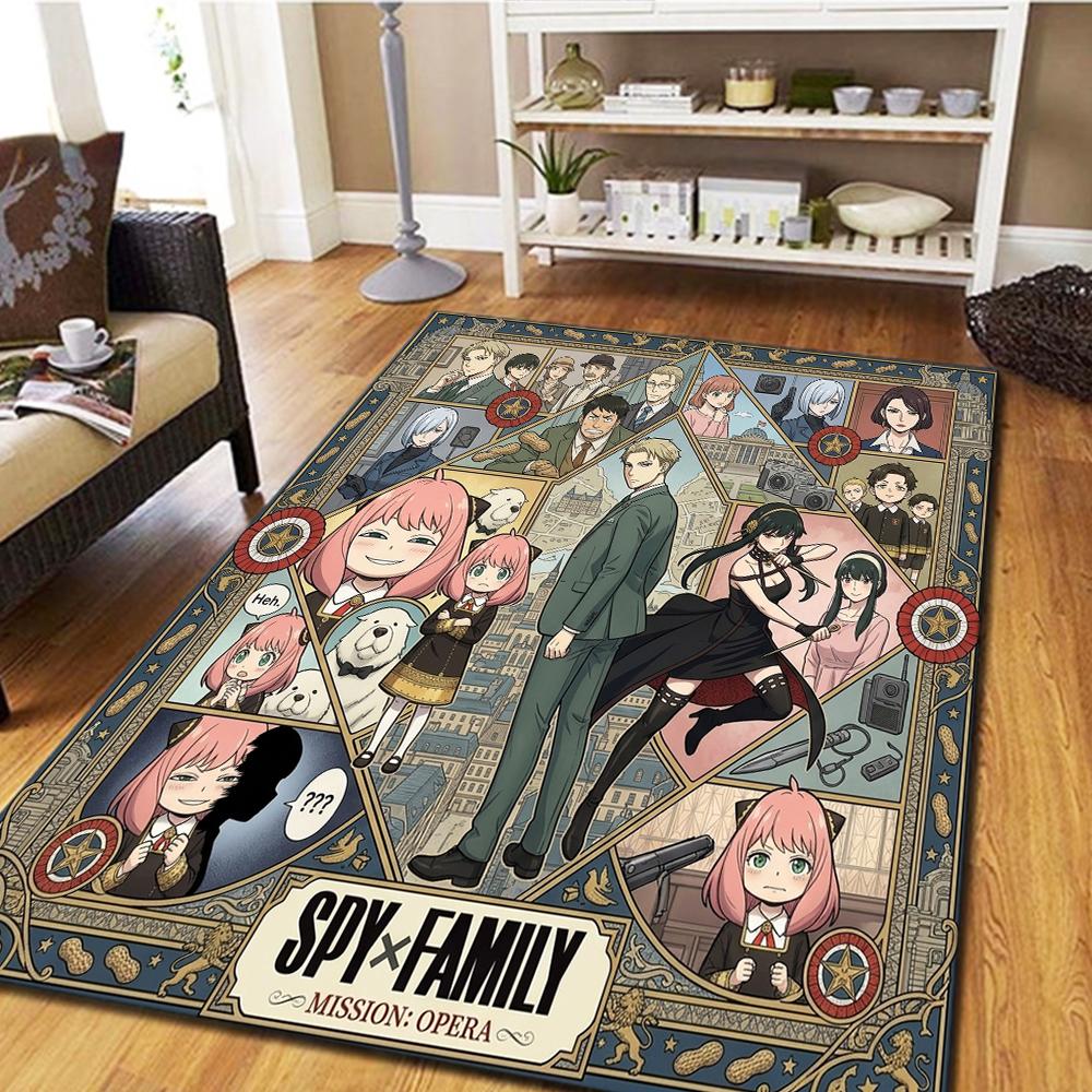 SPY FAMILY Bedroom Carpet, Living Room Decor, Home Cool Movie Mat Play Floor Mat -HE63