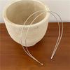 New Thin Gold Color Headbands Women Multilayer Alloy Hair Hoop Double Root Metal Hair Bands Hair Accessories Smooth Head Hoop
